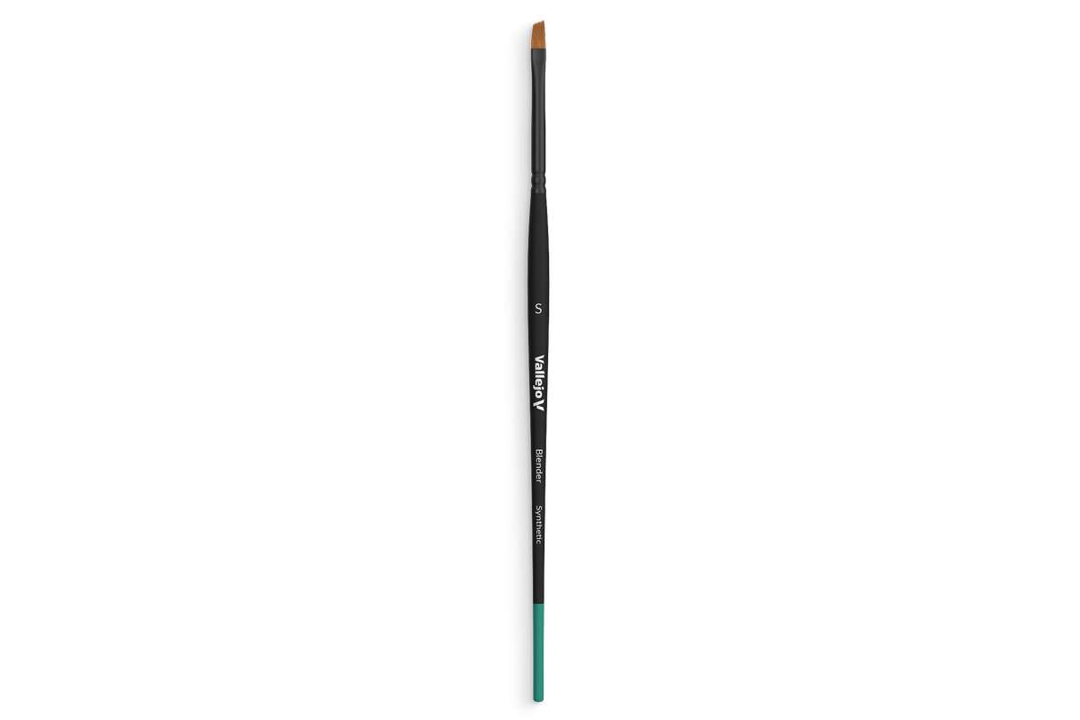 Brush flat angled synthetic hair, small